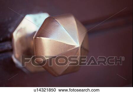 Stock Image - Metal Doorknob. Fotosearch