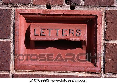Stock Image - Red Mailbox. Fotosearch