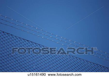 Wire Fence Against Sky View Large Photo Image Stock Image - Wire Fence Against Sky. Fotosearch