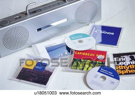 CDs and CD player View Large Photo Image Stock Image - CDs and CD player. Fotosearch