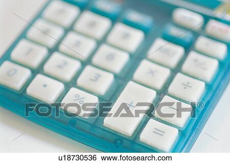 Stock Photograph - Close-up of calculator. Fotosearch