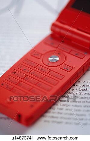Stock Image - Close-up of mobile phone. Fotosearch