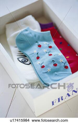 Picture - Socks in a box. Fotosearch