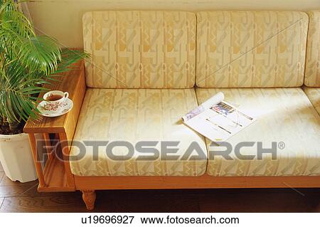 Stock Photo - Sofa in living room. Fotosearch