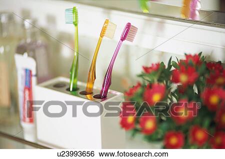 Stock Photograph - Toothbrushes. Fotosearch