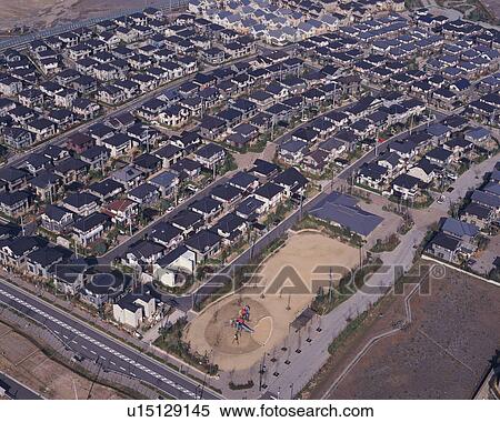 Aerial view of similar houses close to each other View Large Photo Image Stock Photography - Aerial view of similar houses close to each other. Fotosearch
