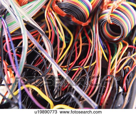 Close up of colorful computer wires View Large Photo Image Stock Image - Close up of colorful computer wires. Fotosearch