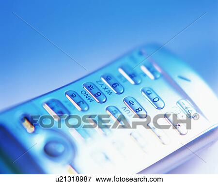 Stock Photo - Close up of a cell phone. Fotosearch