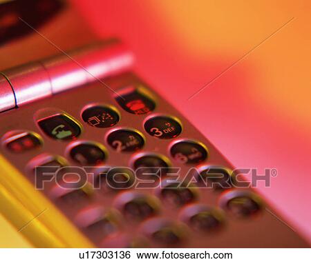 Stock Photograph - Close up of a cell phone. Fotosearch