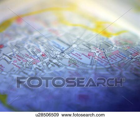 Close up of a city map View Large Photo Image Stock Photo - Close up of a city map. Fotosearch