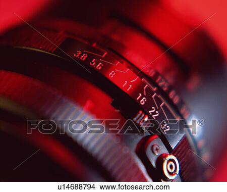 Picture - Close-up of camera lens . Fotosearch
