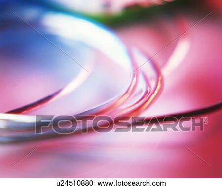 Stock Image - Close up of curved wires. Fotosearch