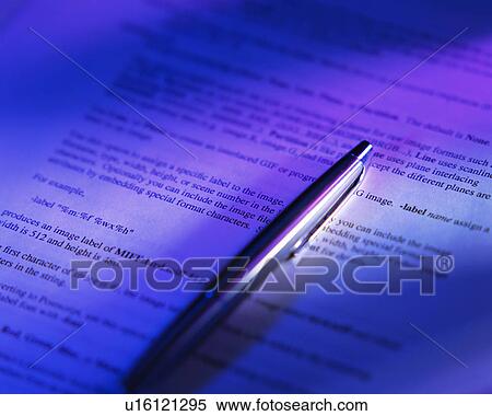 High angle view of a pen placed on a sheet of paper View Large Photo Image Stock Photography - High angle view of a pen placed on a sheet of paper. Fotosearch