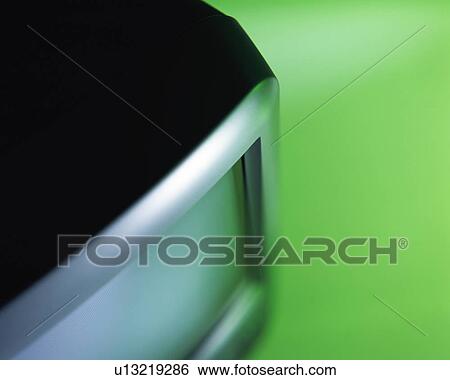 Stock Photograph - High angle view of a television screen. Fotosearch