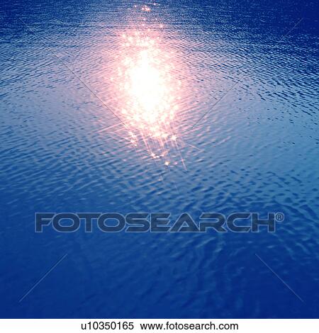 Stock Photography - Sunlight reflected on water surface. Fotosearch