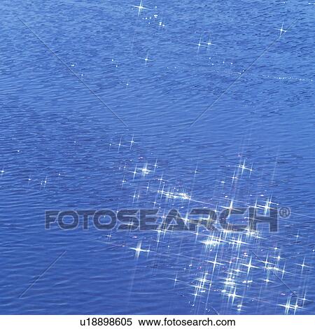 Stock Photography - Sunlight reflected on water surface. Fotosearch