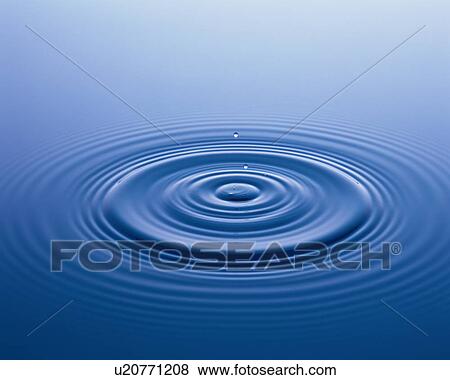 Water droplet falling on surface of water View Large Photo Image Stock Photo - Water droplet falling on surface of water . Fotosearch