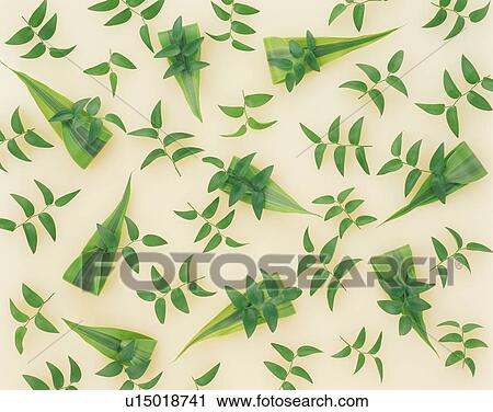 Stock Image - Various green leaves. Fotosearch