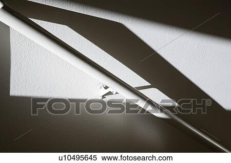 Graphic Shadows and White Bannister View Large Photo Image Stock Photography - Graphic Shadows and White Bannister. Fotosearch