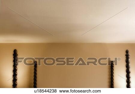 Stock Photo - Top of four poster bed. Fotosearch
