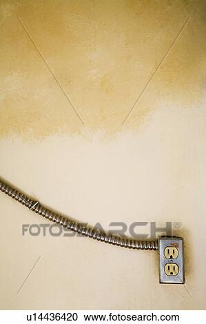 Stock Image - Industrial electrical outlet. Fotosearch