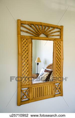 Mirror with wood trim View Large Photo Image Stock Image - Mirror with wood trim. Fotosearch
