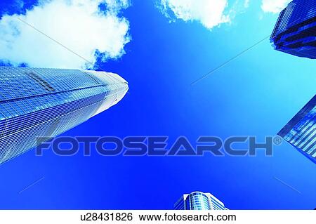 Stock Photograph - Group of buildings in Central, Hong Kong. Fotosearch