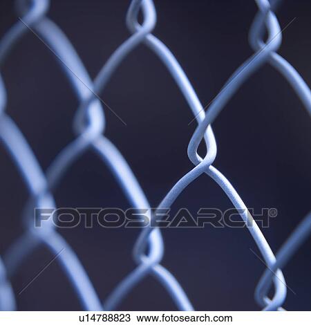 Stock Image - Close-up of a chain-link fence . Fotosearch