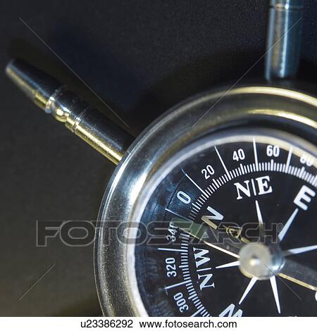 Stock Image - Compass, close-up. Fotosearch