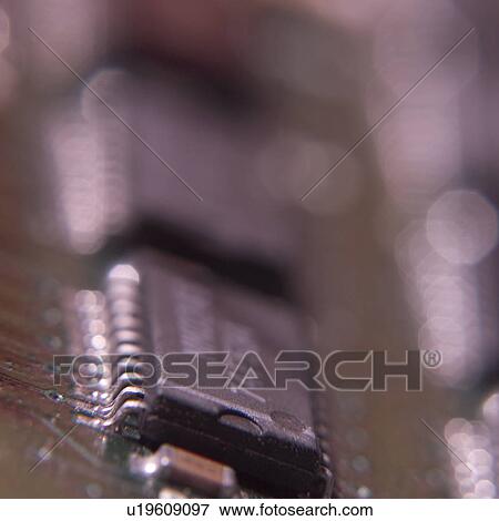 Computer chip, close-up View Large Photo Image Stock Photo - Computer chip, close-up. Fotosearch