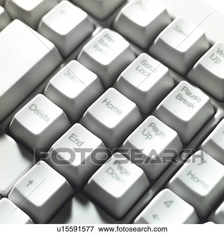 Stock Photo - Computer keyboard, close-up. Fotosearch