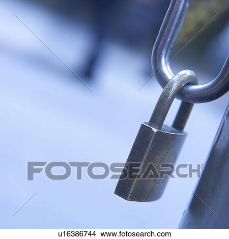 Padlock, close-up View Large Photo Image Picture - Padlock, close-up. Fotosearch