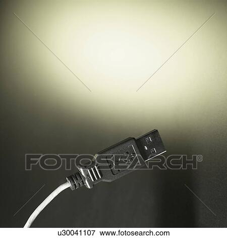 Stock Photo - USB computer cable. Fotosearch