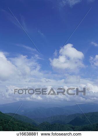 Stock Image - Mountain range and sky. Fotosearch