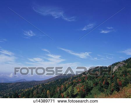 Stock Image - Shiga Plateau, Nagano Prefecture, Japan. Fotosearch