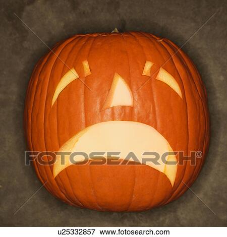 Stock Photo - Wailing jack-o'-lantern.. Fotosearch