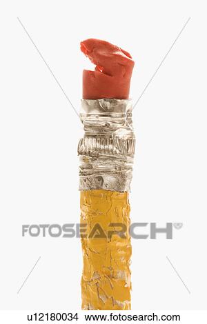 Chewed up eraser and pencil View Large Photo Image Picture - Chewed up eraser and pencil. Fotosearch