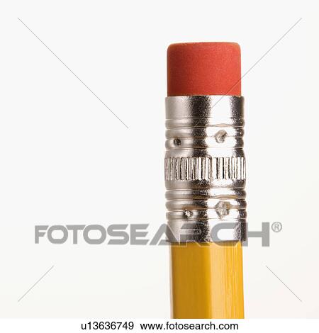 Close up of eraser end of a pencil View Large Photo Image Stock Photo - Close up of eraser end of a pencil. Fotosearch