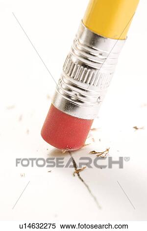 Stock Photography - Close up of eraser erasing. Fotosearch