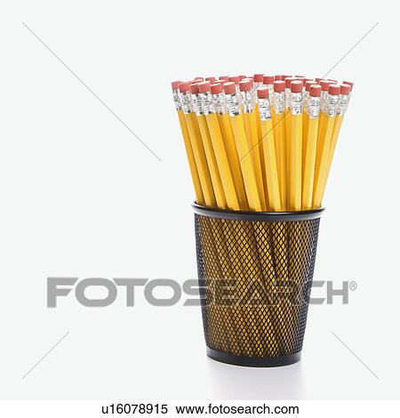Group of pencils in pencil holder View Large Photo Image Stock Photography - Group of pencils in pencil holder. Fotosearch