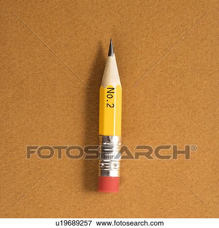 Short number two pencil on tan background View Large Photo Image Stock Photo - Short number two pencil on tan background. Fotosearch