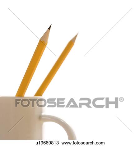 Two pencils in a coffee cup with pointed ends up. View Large Photo Image Stock Image - Two pencils in a coffee cup with pointed ends up.. Fotosearch