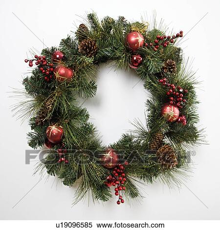 Still life of Christmas wreath. View Large Photo Image Stock Photography - Still life of Christmas wreath.. Fotosearch