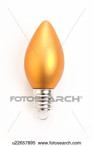 Stock Photography - Still life of orange Christmas ornament. Fotosearch