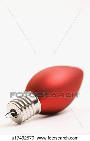 Stock Photo - Still life of red Christmas ornament.. Fotosearch