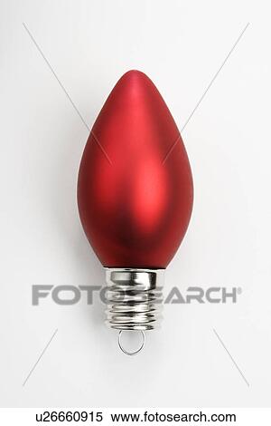 Stock Photography - Still life of red Christmas ornament. Fotosearch