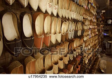 Stock Photography - shoes, shoe, store, traditional, babush, baboush. Fotosearch