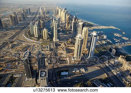 dubai, aerial, airborne, sky, december, 2006 View Large Photo Image Stock Image - dubai, aerial, airborne, sky, december, 2006. Fotosearch