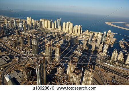 dubai, aerial, airborne, sky, december, 2006 View Large Photo Image Stock Photograph - dubai, aerial, airborne, sky, december, 2006. Fotosearch