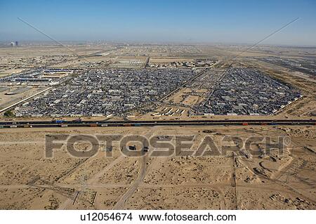 Picture - dubai, aerial, airborne, sky, december, 2006. Fotosearch
